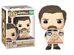 Funko Pop! Television: Parks and Recreation - Ron Swanson (Pyramid of Greatness)