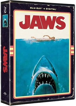 Jaws [Blu-ray] Retro VHS Clamshell Box Packaging