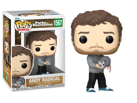 Funko Pop! Television: Parks and Recreation - Andy Radical With Possum