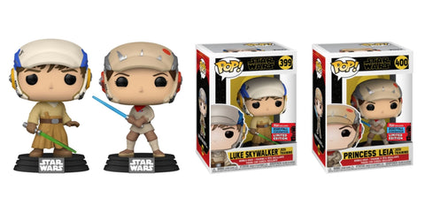 Funko Pop! Star Wars - Luke Skywalker & Princess Leia Jedi Training(2-Pops)