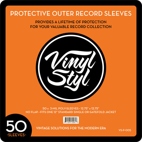 Vinyl Styl® 12Inch Vinyl Record Outer Sleeve Polyethylene - 100